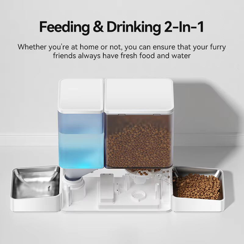 PrimeFeed Smart Feeder - 2 in 1 Feeding and Drinking (Cats and Dogs)